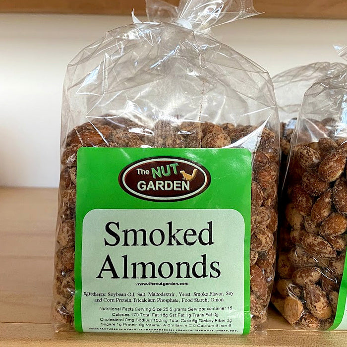 Almonds, Smoked (14 oz) - The Nut Garden